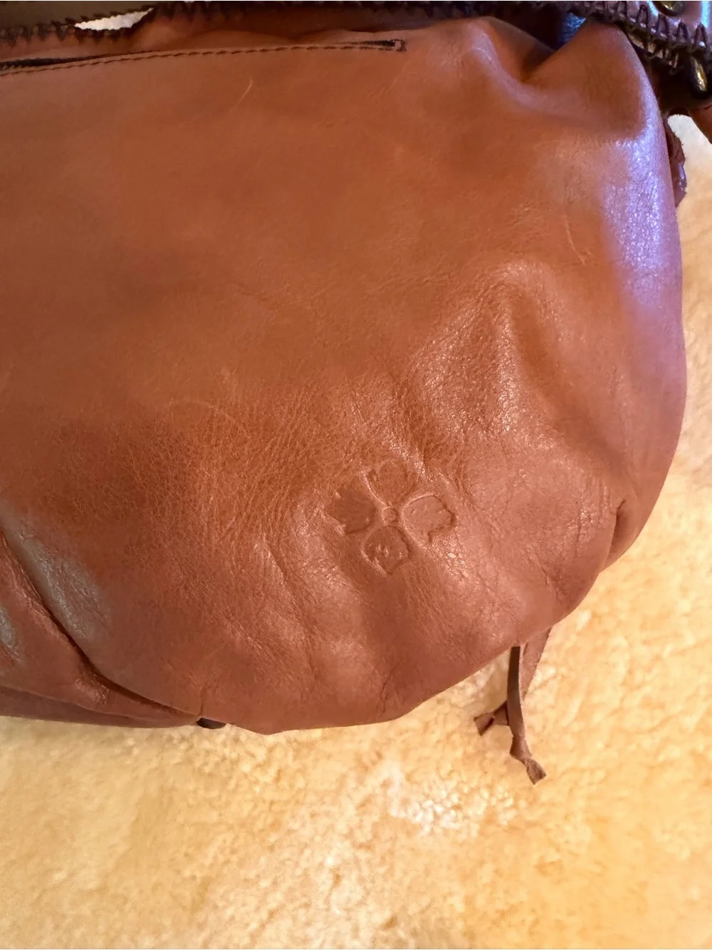 NEW PATRICIA NASH Vincenzo Zig Zag Patchwork Hobo Purse Leather